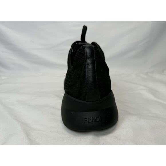 Fendi Fabric Runners Bag Bugs Black Sneaker Mens Size 11UK/12US SPB-TS 343341